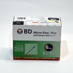 سرنگ انسولین بی دی مدل Micro-Fine بسته 10 عددی حجم 1 میلی‌لیتر 